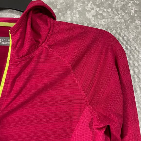 Mondetta Women's Pink Hooded Full Zip Activewear Jacket - Size Small - Pockets - Picture 2 of 9